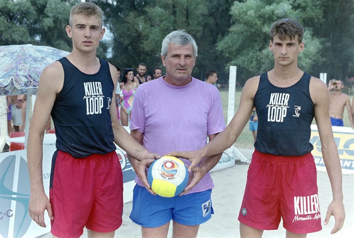 Nikola and Vladimir Grbić with their father Miloš